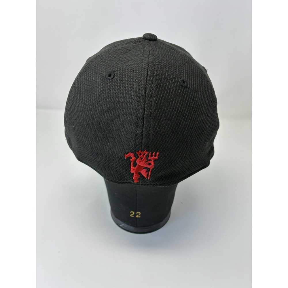 New Era 39THIRTY Manchester United Hat Black Mesh Stretch‎ Fit Medium-Large - Picture 3 of 8